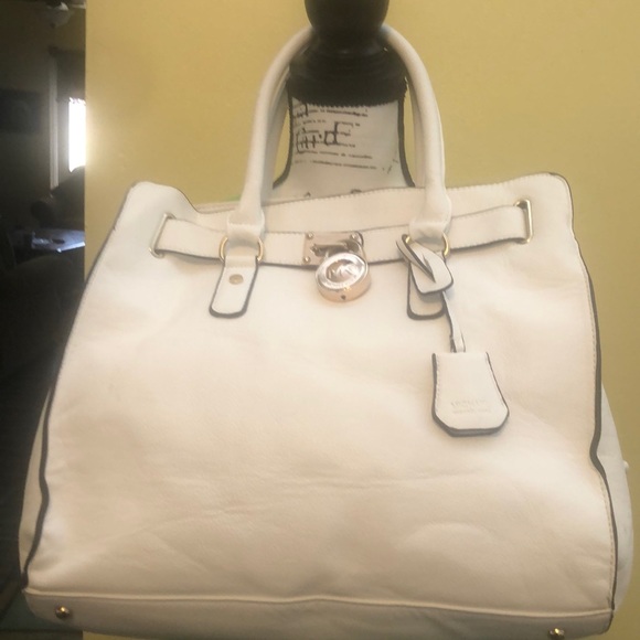 Michael Kors Handbags - SOLD SOLD Michael Kors white Hamilton bag
